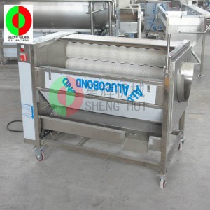 Meloen fruit reinigingsmachine / meloen fruit reinigingsmachine peeling / meloen fruit borstel reinigingsmachine QX-612 nieuw